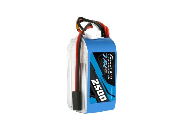 Gens ace 2500mAh 2S 7.4V Hump LiPo Batarya | JR-3P Konnektör | TX&RX