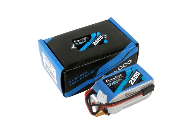 Gens ace 2500mAh 2S 7.4V Hump LiPo Batarya | JR-3P Konnektör | TX&RX