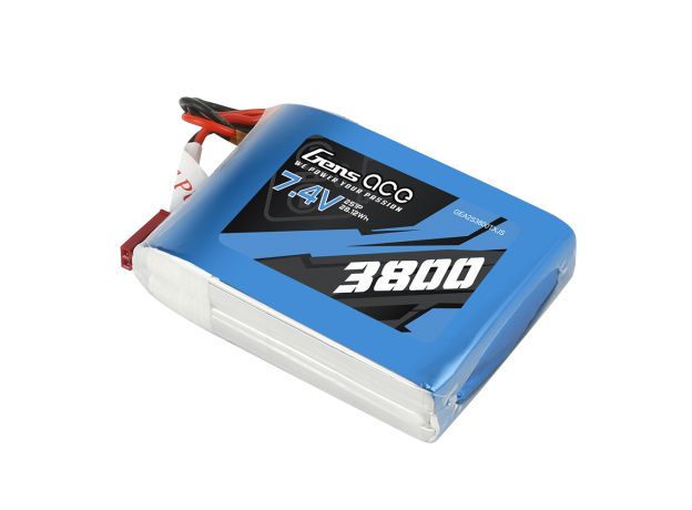 Gens ace 3800mAh 2S 7.4V LiPo Batarya | JST-SYP Konnektör | TX&RX