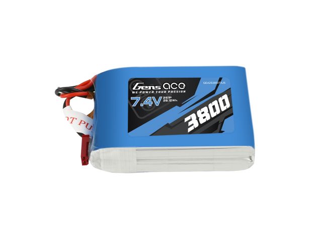 Gens ace 3800mAh 2S 7.4V LiPo Batarya | JST-SYP Konnektör | TX&RX