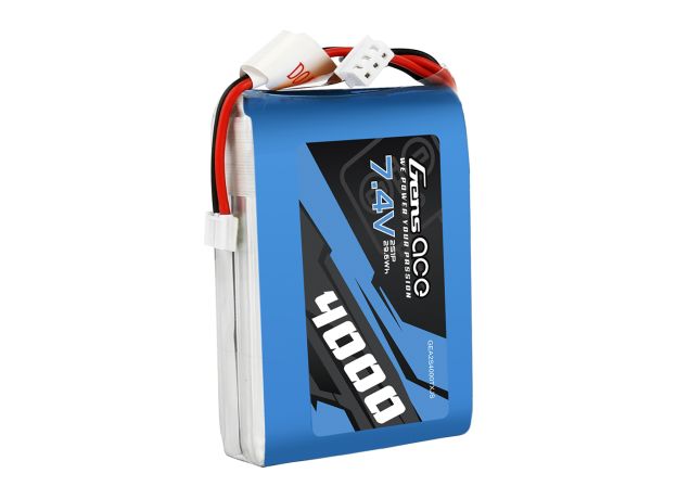 Gens ace 4000mAh 2S 7.4V LiPo Batarya | JST-EHR Konnektör | TX&RX