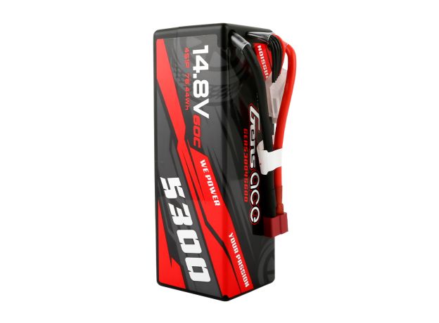 Gens ace 5300mAh 4S 60C 14.8V LiPo Batarya | Sert Kasalı | Deans Konnektör | Car Classic (Non-G-Tech)