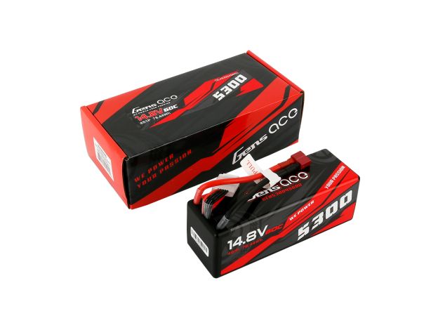 Gens ace 5300mAh 4S 60C 14.8V LiPo Batarya | Sert Kasalı | Deans Konnektör | Car Classic (Non-G-Tech)