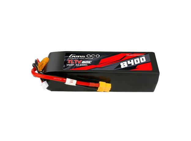 Gens ace 8400mAh 3S 60C 11.1V LiPo Batarya | XT60 Konnektör | Car Classic (Non-G-Tech)