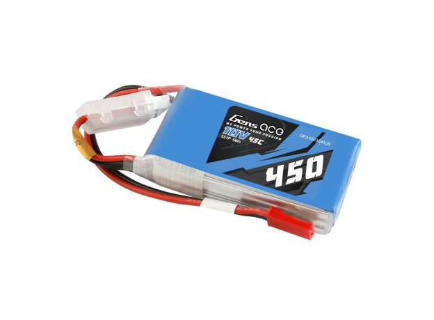 Gens ace 450mAh 3S 45C 11.1V LiPo Batarya | JST-SYP Konnektör | Air Classic (Non-G-Tech)