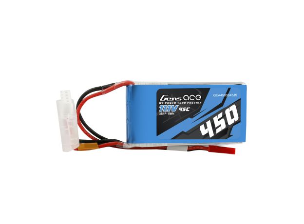 Gens ace 450mAh 3S 45C 11.1V LiPo Batarya | JST-SYP Konnektör | Air Classic (Non-G-Tech)