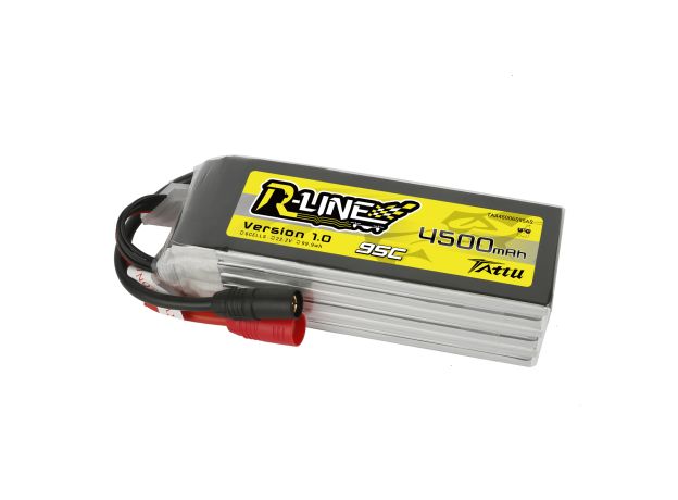 Tattu 4500mAh 6S 95C 22.2V LiPo Batarya | AS150 Konnektör | R-Line 1.0