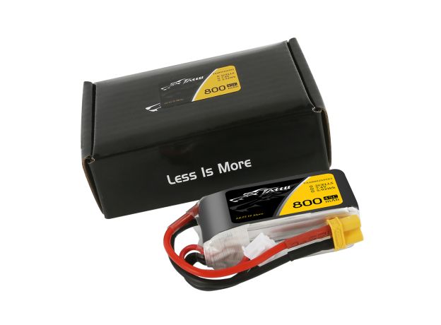 Tattu 800mAh 2S 45C 7.4V LiPo Batarya | XT30 Konnektör | FPV Classic