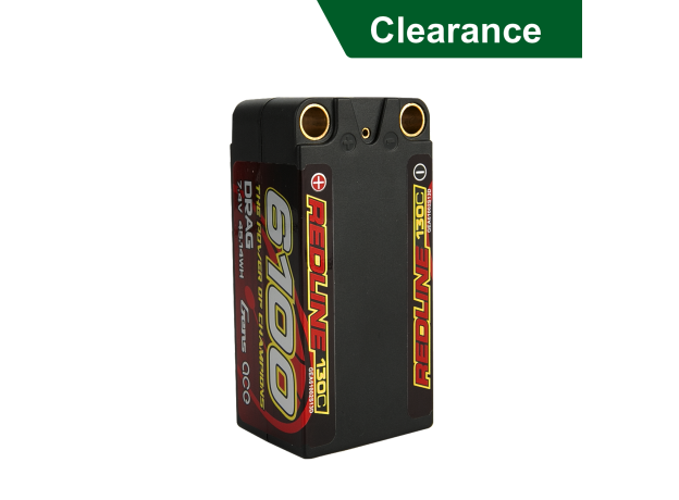 Gens ace 6100mAh 2S 130C 7.4V Shorty LiPo Batarya | 8.0mm bullet | Kırmızıline 1.0