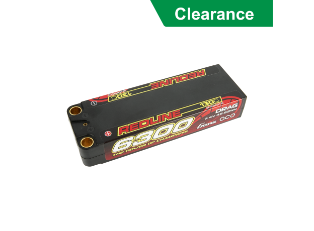 Gens ace 6300mAh 2S 130C 7.4V LiPo Batarya | 8.0mm bullet | Kırmızıline 1.0