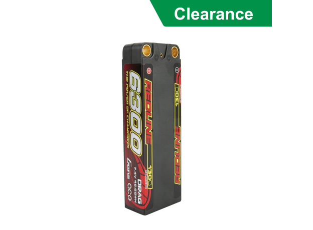 Gens ace 6300mAh 2S 130C 7.4V LiPo Batarya | 8.0mm bullet | Kırmızıline 1.0