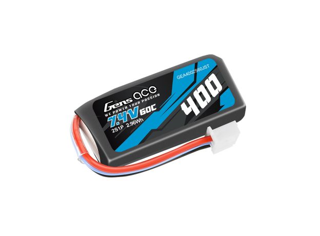 Gens ace 400mAh 2S 60C 7.4V LiPo Batarya | JST-XHR Konnektör | Air Classic (Non-G-Tech)