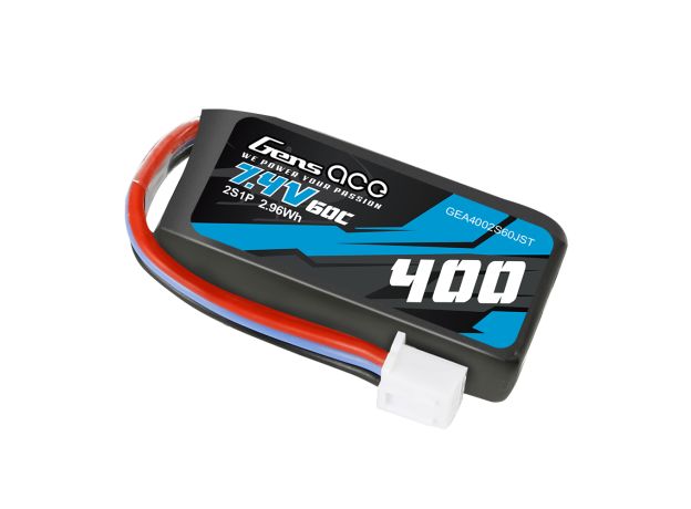 Gens ace 400mAh 2S 60C 7.4V LiPo Batarya | JST-XHR Konnektör | Air Classic (Non-G-Tech)