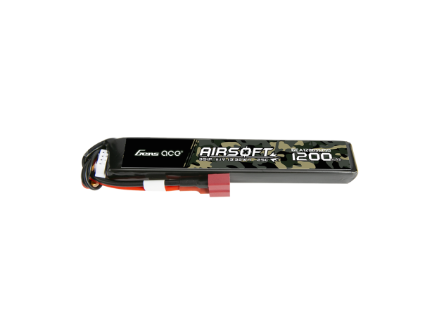 Gens ace 1200mAh 3S 25C 11.1V LiPo Batarya | Deans Konnektör | Airsoft (New Packaging)