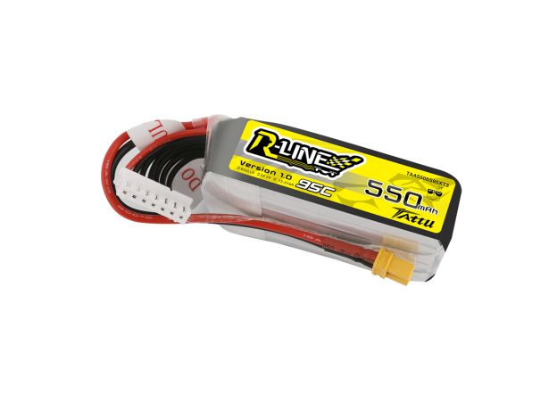 Tattu 550mAh 6S 95C 22.2V R-Line Lipo Batarya ile XT30 Konnektör