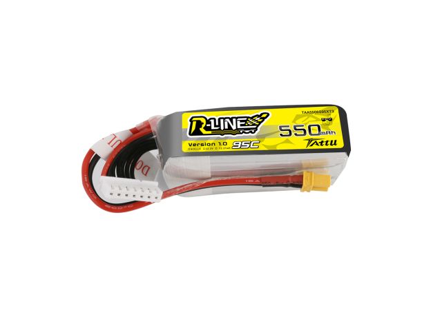 Tattu 550mAh 6S 95C 22.2V R-Line Lipo Batarya ile XT30 Konnektör
