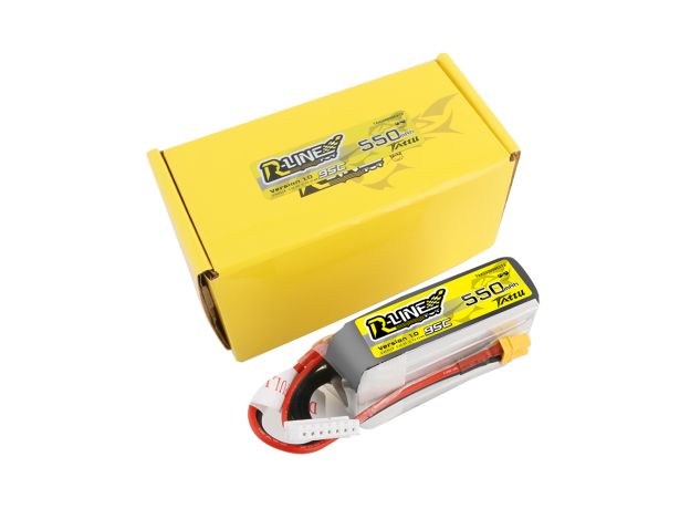 Tattu 550mAh 6S 95C 22.2V R-Line Lipo Batarya ile XT30 Konnektör