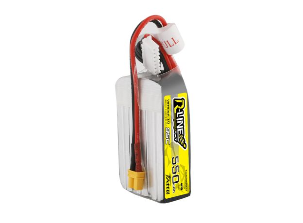 Tattu 550mAh 6S 95C 22.2V R-Line Lipo Batarya ile XT30 Konnektör