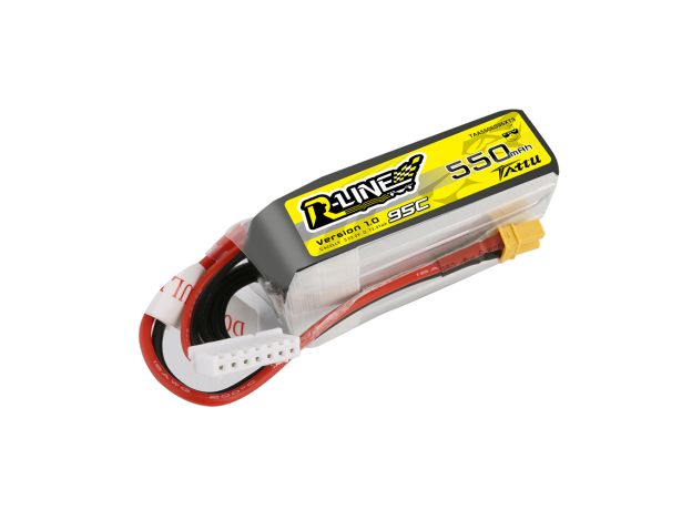 Tattu 550mAh 6S 95C 22.2V R-Line Lipo Batarya ile XT30 Konnektör