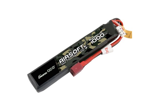 Gens ace 1000mAh 2S 25C 7.4V LiPo Batarya | Deans Konnektör | Airsoft