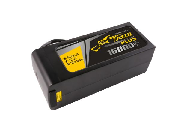Tattu 16000mAh 6S 15C 22.2V Smart LiPo Batarya | XT90-S Konnektör | Tattu Plus