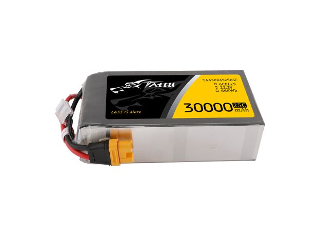 Tattu 30000mAh 6S 25C 22.2V LiPo Batarya | AS150U-F Konnektör | UAV Classic