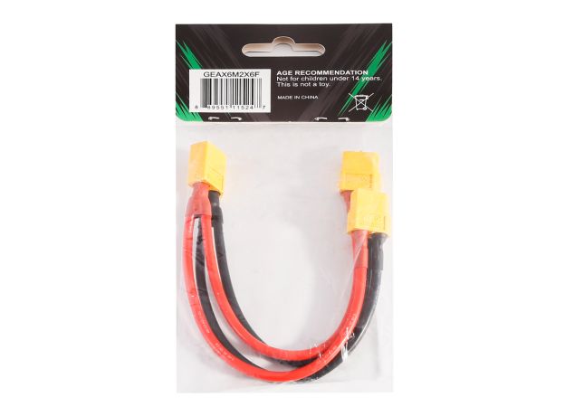 Gens ace XT60 Erkek to 2x XT60 Dişi Adaptör, AWG#14 150mm