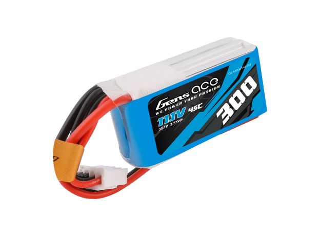 Gens ace 300mAh 3S 45C 11.1V LiPo Batarya | JST Konnektör | Air Classic (Non-G-Tech)
