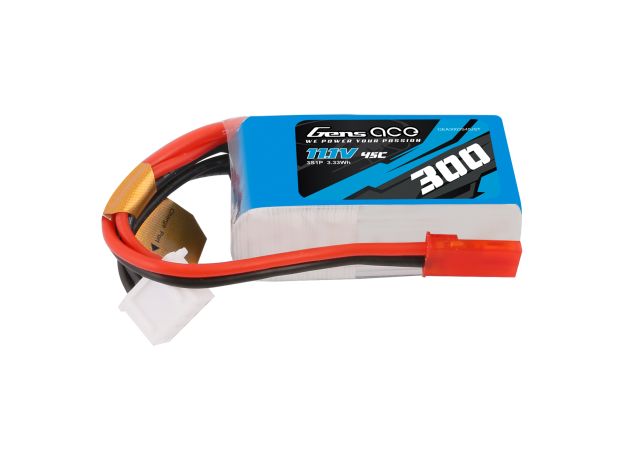Gens ace 300mAh 3S 45C 11.1V LiPo Batarya | JST Konnektör | Air Classic (Non-G-Tech)