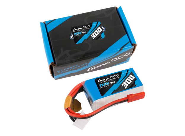 Gens ace 300mAh 3S 45C 11.1V LiPo Batarya | JST Konnektör | Air Classic (Non-G-Tech)