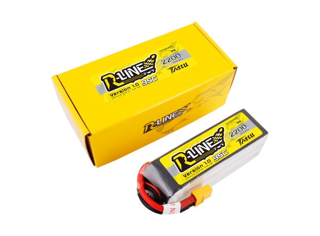 Tattu 2200mAh 5S 95C 18.5V LiPo Batarya | XT60 Konnektör | R-Line 1.0