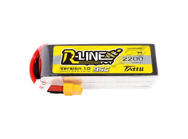Tattu 2200mAh 5S 95C 18.5V LiPo Batarya | XT60 Konnektör | R-Line 1.0