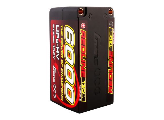 Gens ace 6000mAh 4S 130C 15.2V(HV) LiPo Batarya | 5.0mm bullet | Kırmızıline 1.0