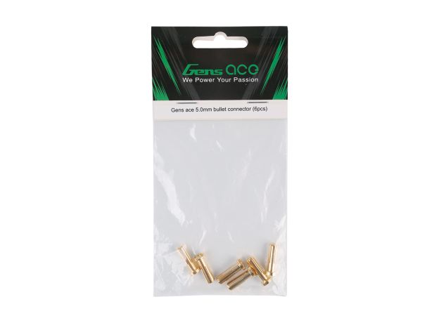 Gens ace 5.0mm bullet Konnektör (6pcs)
