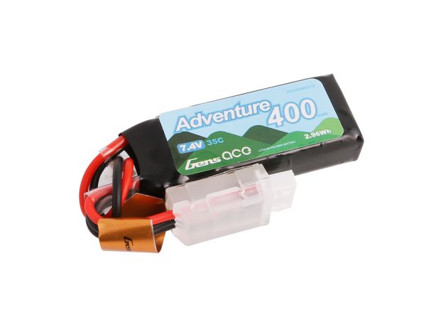 Gens ace 400mAh 2S 35C 7.4V LiPo Batarya | JST Konnektör | Adventure (Non-G-Tech)