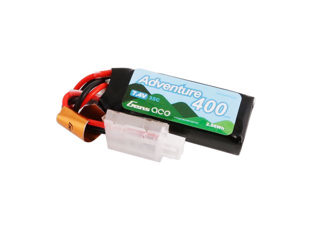 Gens ace 400mAh 2S 35C 7.4V LiPo Batarya | JST Konnektör | Adventure (Non-G-Tech)