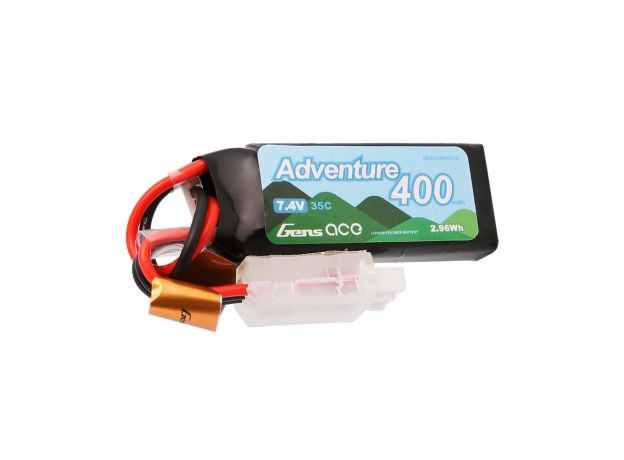 Gens ace 400mAh 2S 35C 7.4V LiPo Batarya | JST Konnektör | Adventure (Non-G-Tech)