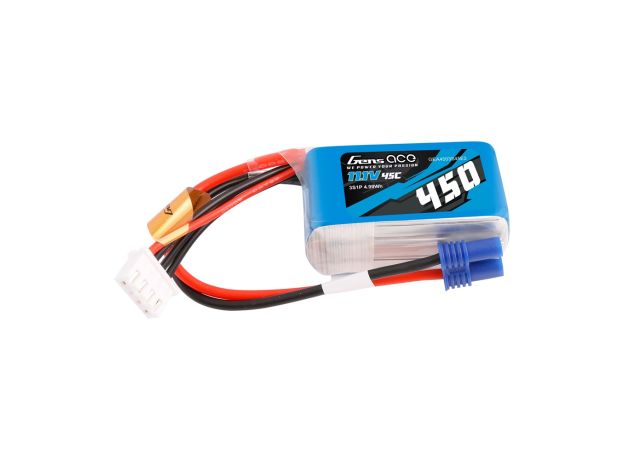 Gens ace 450mAh 3S 45C 11.1V LiPo Batarya | EC2 Konnektör | Air Classic (Non-G-Tech)