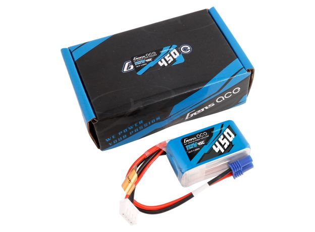 Gens ace 450mAh 3S 45C 11.1V LiPo Batarya | EC2 Konnektör | Air Classic (Non-G-Tech)