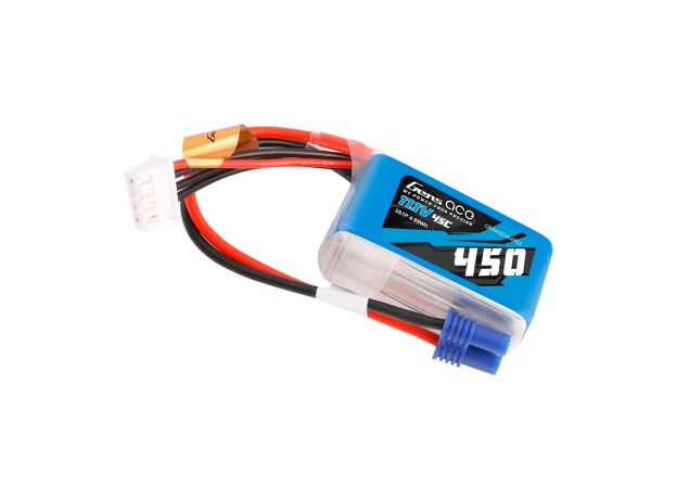 Gens ace 450mAh 3S 45C 11.1V LiPo Batarya | EC2 Konnektör | Air Classic (Non-G-Tech)