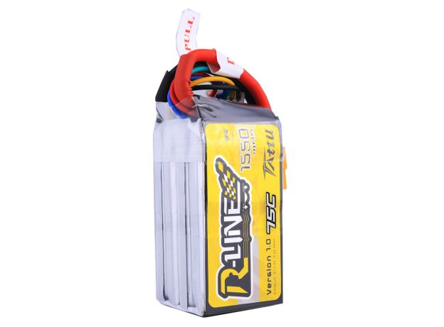 Tattu 1550mAh 4S 75C 14.8V LiPo Batarya | XT60 Konnektör | R-Line 1.0