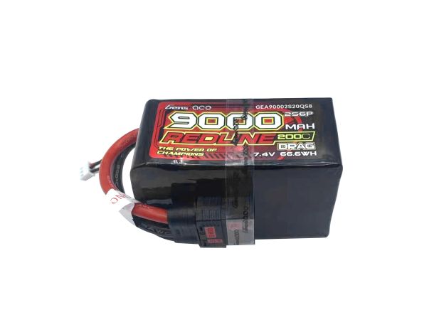 Gens ace 9000mAh 2S 200C 7.4V LiPo Batarya | QS8 Konnektör | Kırmızıline 1.0