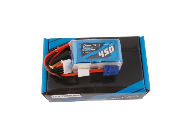 Gens ace 450mAh 4S 45C 14.8V LiPo Batarya | EC2 Konnektör | Air Classic (Non-G-Tech)