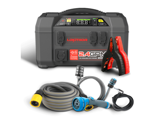 AW401 Lokithor AW401 Jump Starter with Car Washer