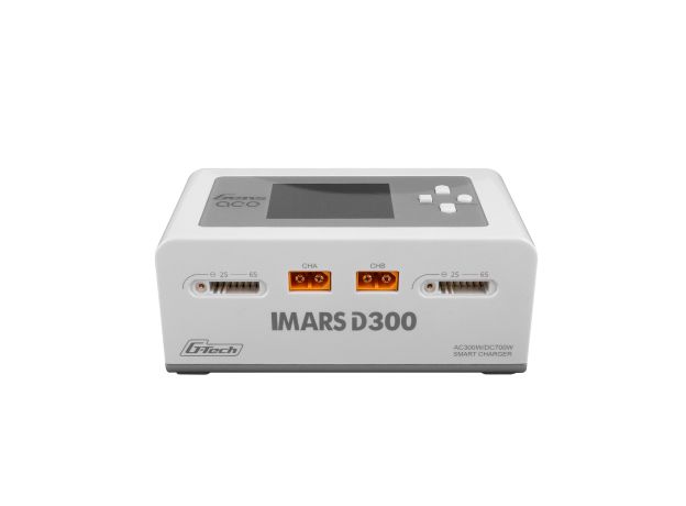 Gens ace iMars D300 Akıllı Şarj Cihazı | AC 300W + DC 700W | 16A | 1-6S | 2 Kanallı | Beyaz