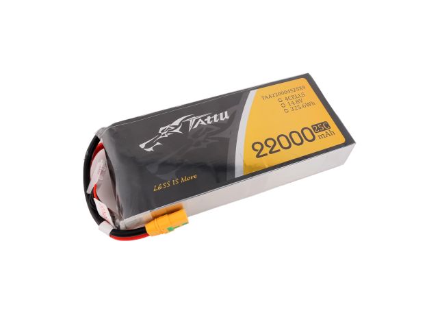 Tattu 22000mAh 4S 25C 14.8V LiPo Batarya | XT90-S Konnektör | UAV Classic