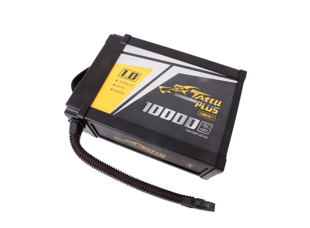 Tattu 10000mAh 12S 15C 44.4V Smart LiPo Batarya | XT90-S Konnektör | Tattu Plus 1.0 (Compact Version)