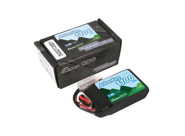 Gens ace 1100mAh 2S 35C 7.4V LiPo Batarya | JST-PHR Konnektör | Adventure (Non-G-Tech)