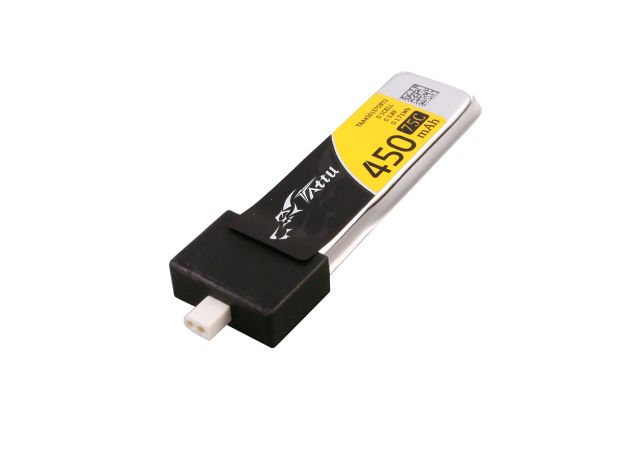 Tattu 450mAh 1S 75C 3.8V(HV) LiPo Batarya | BT 2.0 Konnektör | FPV Classic (5pcs)