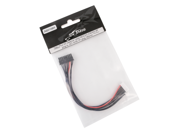 Tattu Plus 6S balance cable:MOLEX-436450-9P plug to JST-XHR-7P plug,180mm